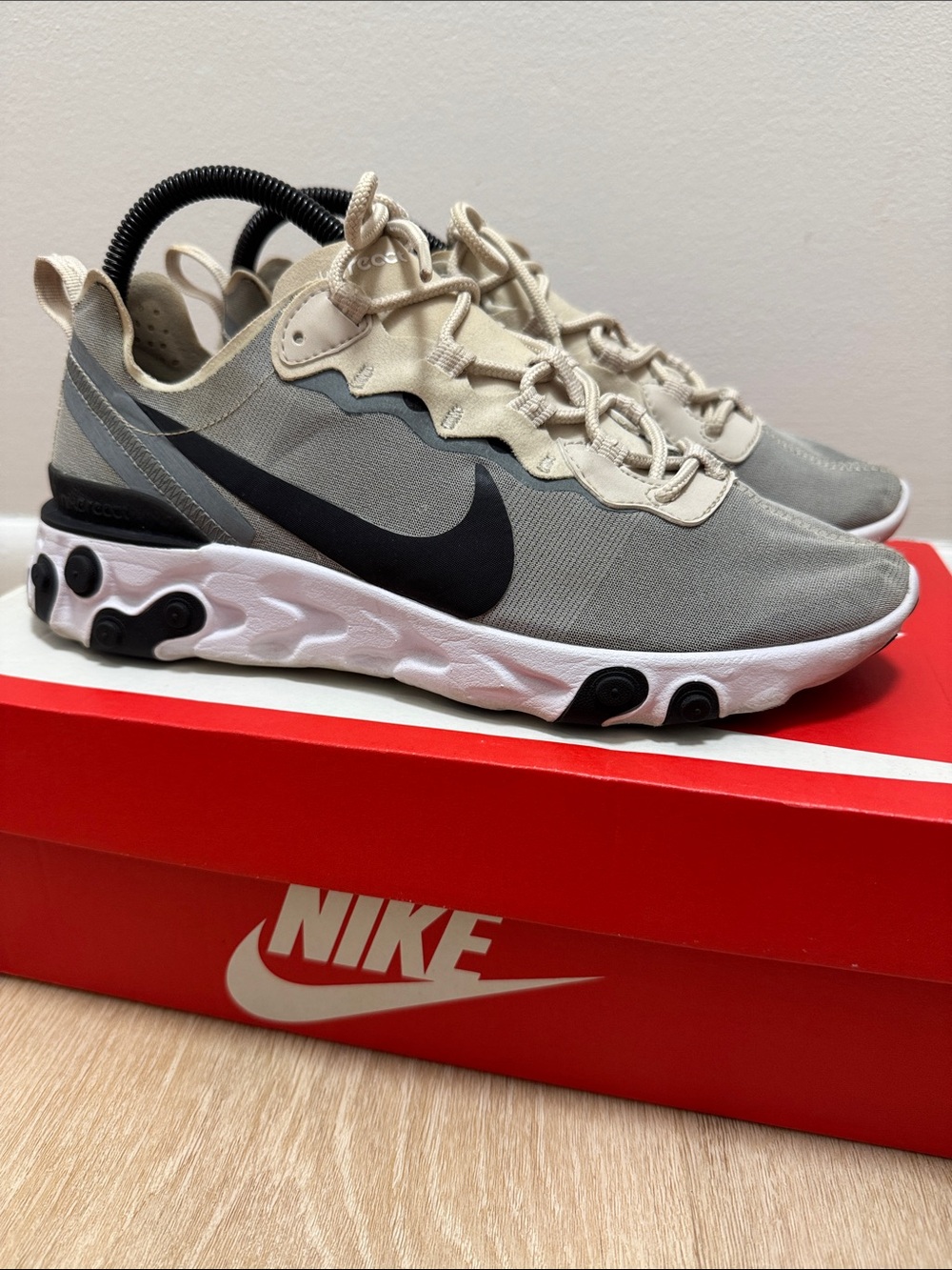 2018 Nike React Element 55 - Light Orewood. Men’s size 7.5 / Women’s size 9